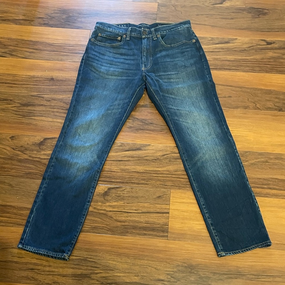 Lucky Brand 32x30 121 slim straight jeans, blue